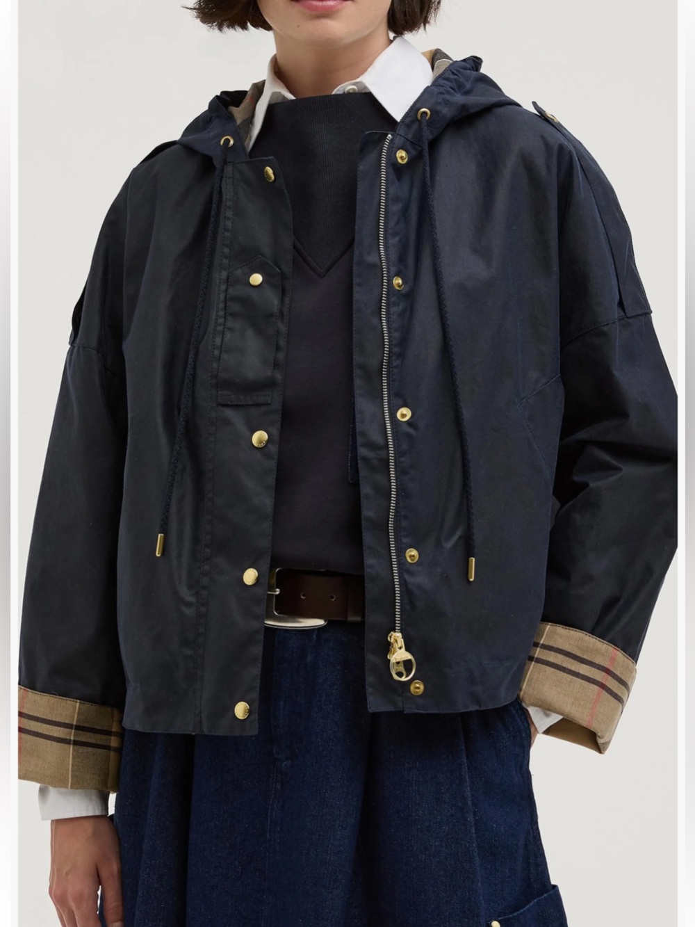 BARBOUR 
Ryedale Waxed Cotton Jacket SZ:8